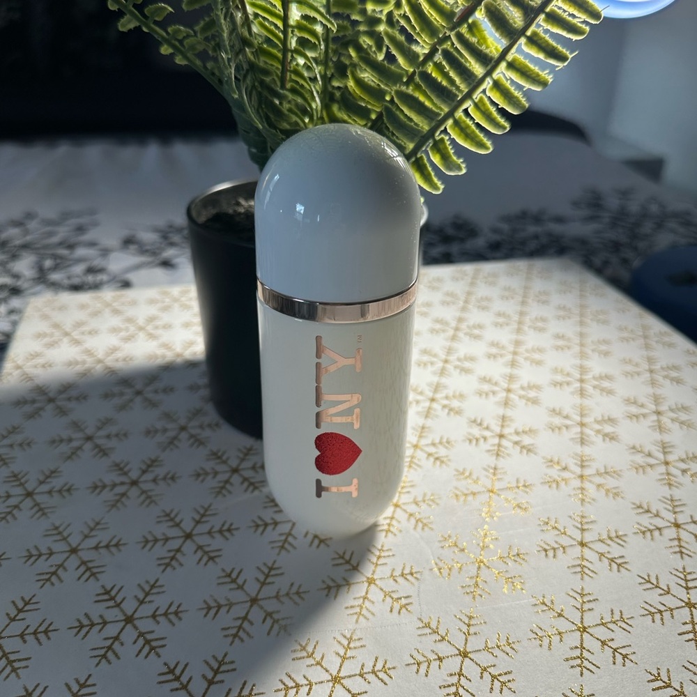 White I Love NY Perfume Bottle